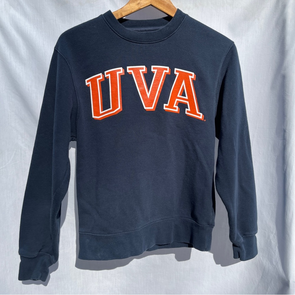 Jansport UVA (University of Virginia) Navy Blue Crewneck Sweatshirt - Size XS